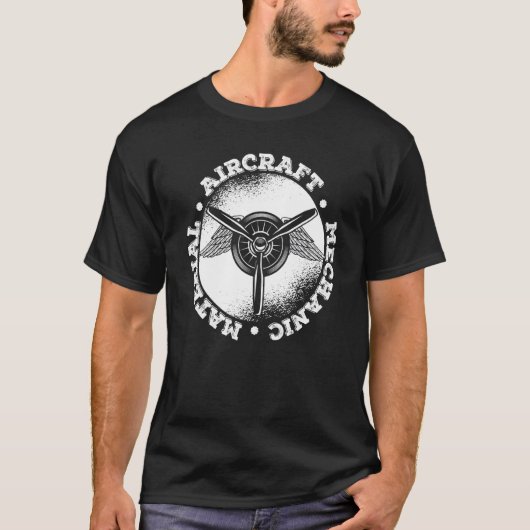 Engineer Wings Technician Aircraft Mechanic T-Shirt (Vorderseite)