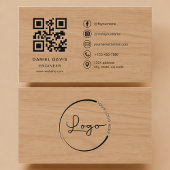 Engineer Wood Professional QR Code Visitenkarte