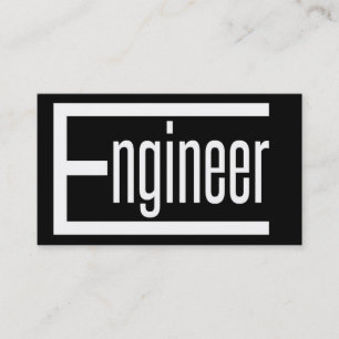Engineer Word Business Card Visitenkarte