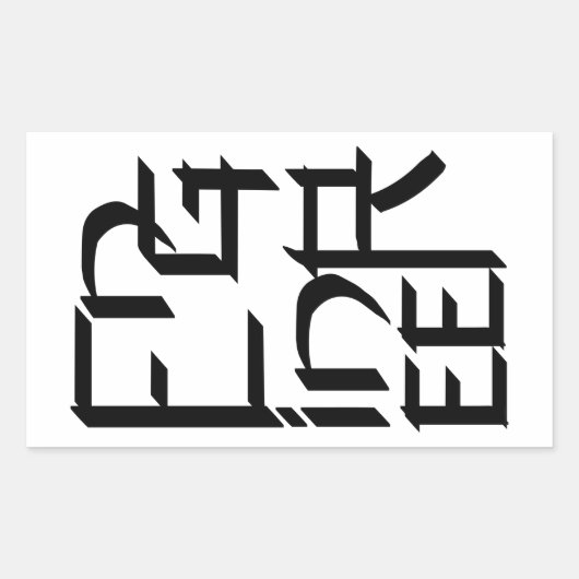 Engineer-Zeichen Rechteckiger Aufkleber (Vorderseite)