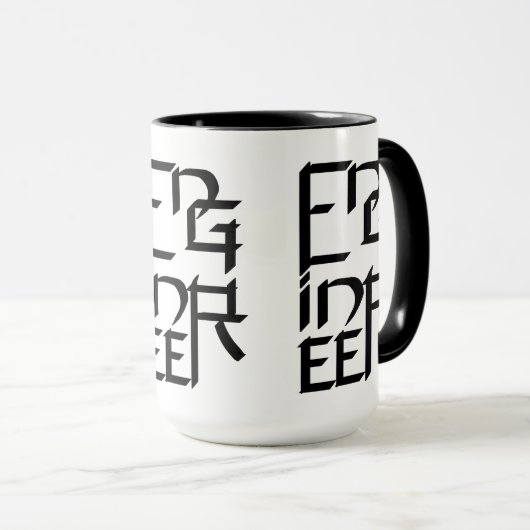 Engineer-Zeichen Tasse (VorderseiteRechts)