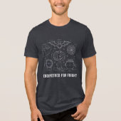 Engineered for Fright | Halloween T-Shirt Tri-Blend Shirt (Vorderseite)