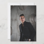 Engineering Abschluss Gears Blueprint Foto Einladung (Rückseite)