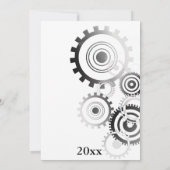 Engineering Abschluss Newspaper Uni Einzigartig Einladung (Rückseite)