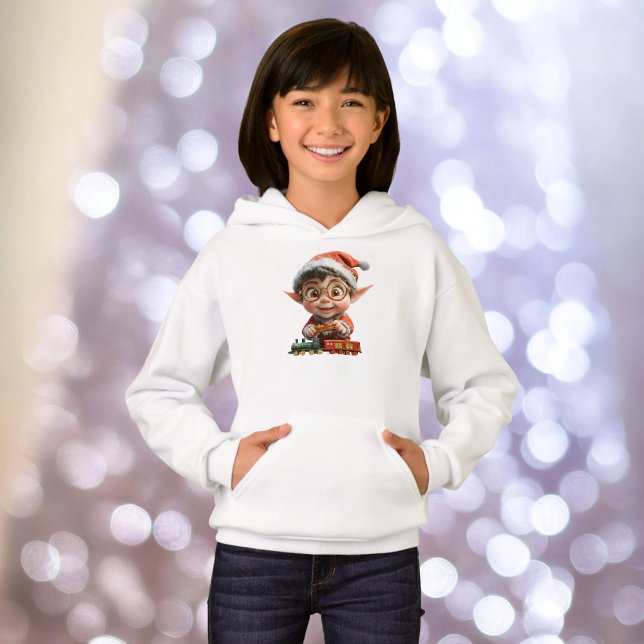 Engineering Baby Christmas Elf Girl's Hoodie (Von Creator hochgeladen)