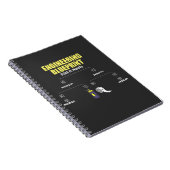 Engineering Blueprint Duct Tape Engineers Notizblock (Rechte Seite)