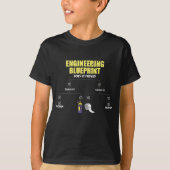 Engineering Blueprint Duct Tape Engineers T-Shirt (Vorderseite)
