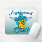 Engineering Chick #7 Mousepad (Mit Mouse)