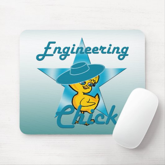 Engineering Chick #7 Mousepad (Mit Mouse)