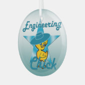 Engineering Chick #7 Ornament Aus Glas (Vorderseite links)