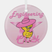 Engineering Chick #8 Ornament Aus Glas (Vorderseite)