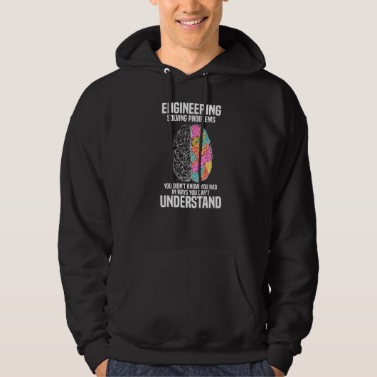 Engineering Definition Engineer Scientific Brain Hoodie (Vorderseite)
