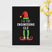 Engineering Elf Weihnachts Matching Familiengesche Karte (Gelbe Blume)