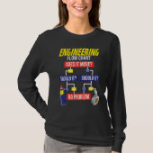 Engineering Flow Chart Chemical Engineer T-Shirt (Vorderseite)