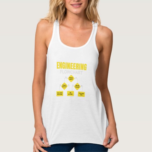 Engineering Flowchart Engineer Tank Top (Vorderseite)