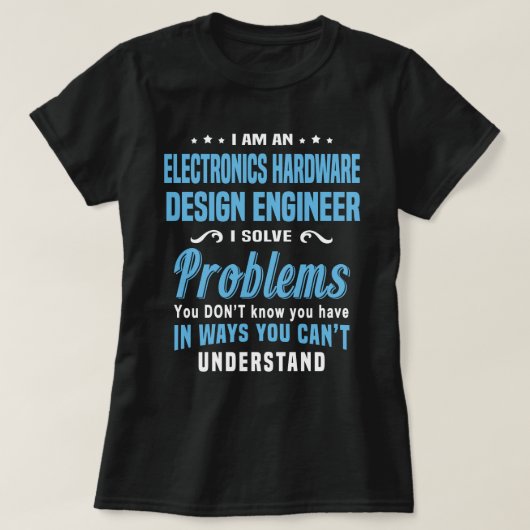 Engineering für Elektronik T-Shirt (Design vorne)