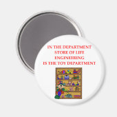 ENGINEERING Geschenke Magnet (Vorderseite/Rückseite)