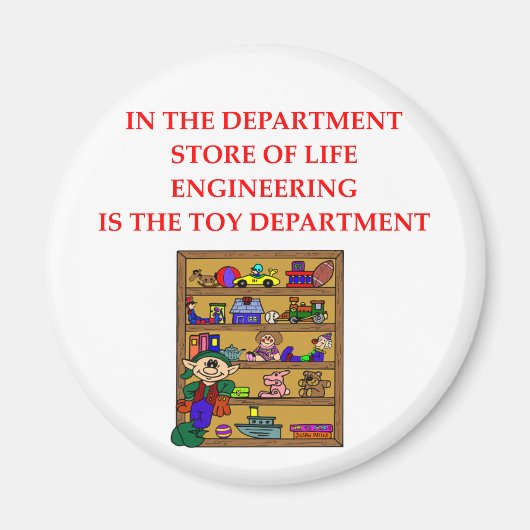 ENGINEERING Geschenke Magnet (Vorne)
