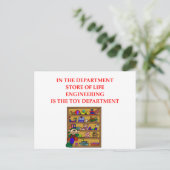 ENGINEERING-Geschenke Postkarte (Stehend Vorderseite)