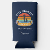 Engineering Graduate Golf Lover Custom Selters Dosenkühler (Rückseite)