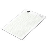 Engineering Graph Calcpad with Logo Can Edit Color Notizblock (angewinkelt)