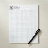Engineering Graph Pad Paper with Corporate Logo Notizblock