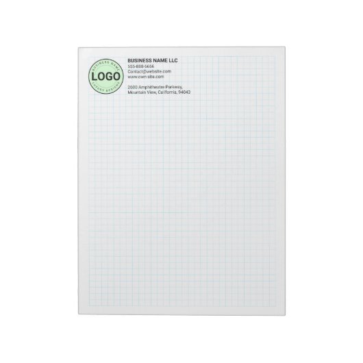 Engineering Graph Pad with Company Logo Notizblock (Rotiert)