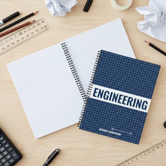 Engineering Graph Paper Design | Custom Geometry Notizblock