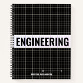Engineering Graph Paper Design | Personalized Grid Notizblock (Vorderseite)
