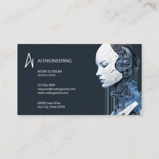 Engineering künstlicher Intelligenz Visitenkarte (Vorderseite)