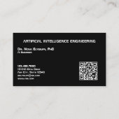 Engineering künstlicher Intelligenz Visitenkarte (Rückseite)