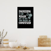 Engineering Magie sehe ich, warum Sie verwirrt sei Poster (Küche)