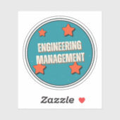Engineering Management Aufkleber (Blatt)