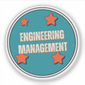 Engineering Management Aufkleber (Vorderseite)