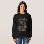 Engineering Manager Funny Job Title Profession Occ Sweatshirt (Vorne ganz)