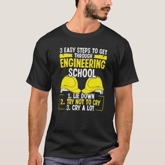Engineering School Abschluss Engineering Labrador  T-Shirt (Vorderseite)