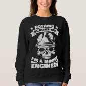 Engineering Skull  Civil Aerospace Mining Engineer Sweatshirt (Vorderseite)