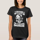 Engineering Skull  Civil Aerospace Mining Engineer T-Shirt (Vorderseite)