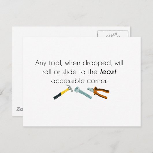 Engineering-Spaß Postkarte (Vorne/Hinten)