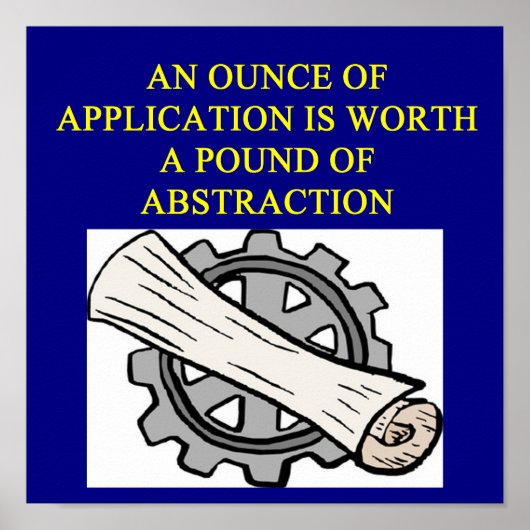 ENGINEERING-Sprichwort Poster (Vorne)