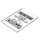 Engineering The World Civilly Cool Zivil Engineer Notizblock (Linke Seite)