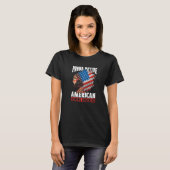 Engineering US Flag Mechanisches Ziviles Bergbauge T-Shirt (Vorne ganz)