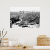 Engineering Works of Great Lakes Poster (Küche)