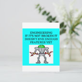 ENGINEERINGjoke Postkarte (Stehend Vorderseite)
