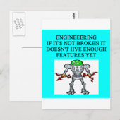 ENGINEERINGjoke Postkarte (Vorne/Hinten)