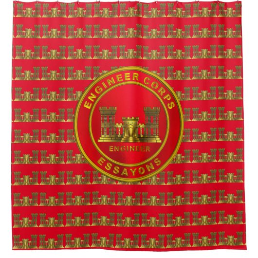 Engineeringkorps Duschvorhang (Vorderseite)