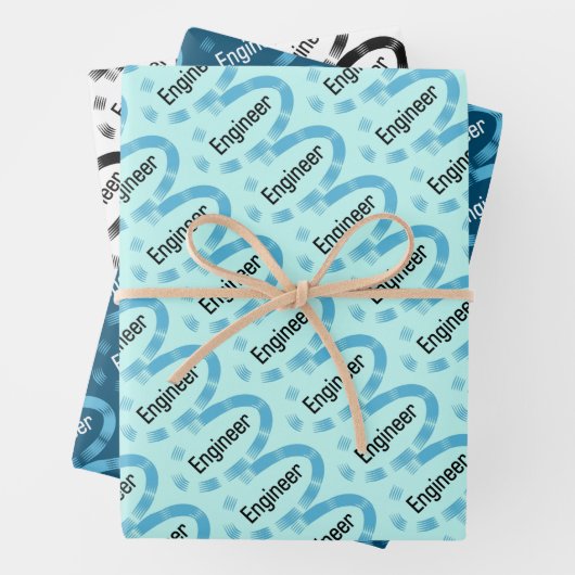 Engineeringoval Geschenkpapier Set (Beispiel)