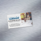 Engineers Blueprints | City Skyline Magnetische Visitenkarte (Beispiel)