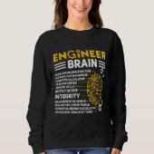 Engineers Brain industrial engineering Computer ci Sweatshirt (Vorderseite)