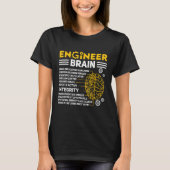 Engineers Brain industrial engineering Computer ci T-Shirt (Vorderseite)